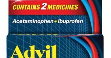 Cápsulas Advil Dual Action Acetaminophen 250mg Ibuprofen 125mg