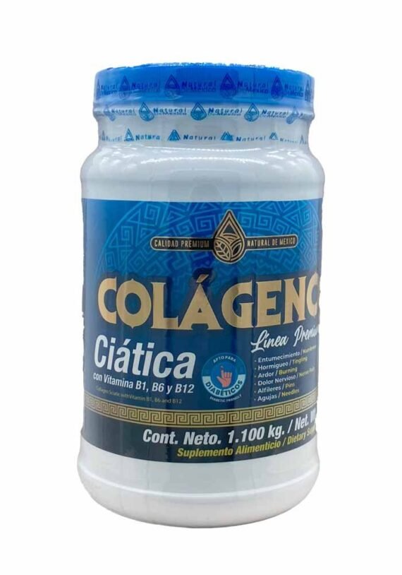 Polvo Natural de Mexico Colageno Ciatica Vit. B1 B6 B12
