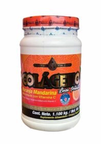 Polvo Natural de Mexico Colageno Naranja Mandarina Vit C