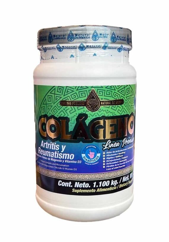 Polvo Natural de Mexico Colageno Artritis Reumatismo Cloruro Magnesio Vit D3