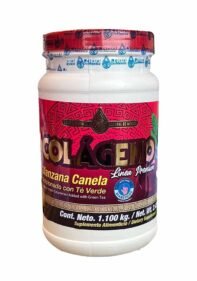 Polvo Natural de Mexico Colageno Manzana Canela Té Verde