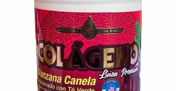 Polvo Natural de Mexico Colageno Manzana Canela Té Verde