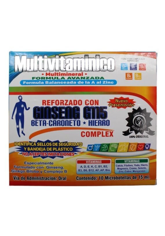 Vial GV Multivitaminico Multimineral A Zinc