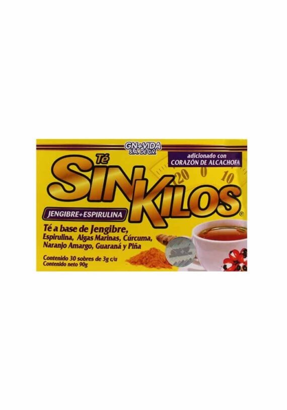Te GN+Vida SinKilos Jenjibre Espirulina Algas Curcuma Naranjo Amargo Guarana Piña Alcachofa - Image 2
