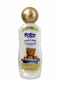 Shampoo y gel de baño para bebé Ricitos de Oro, fórmula con avena y vainilla, hipoalergénico, no mas lágrimas, 13.5 onzas líquidas