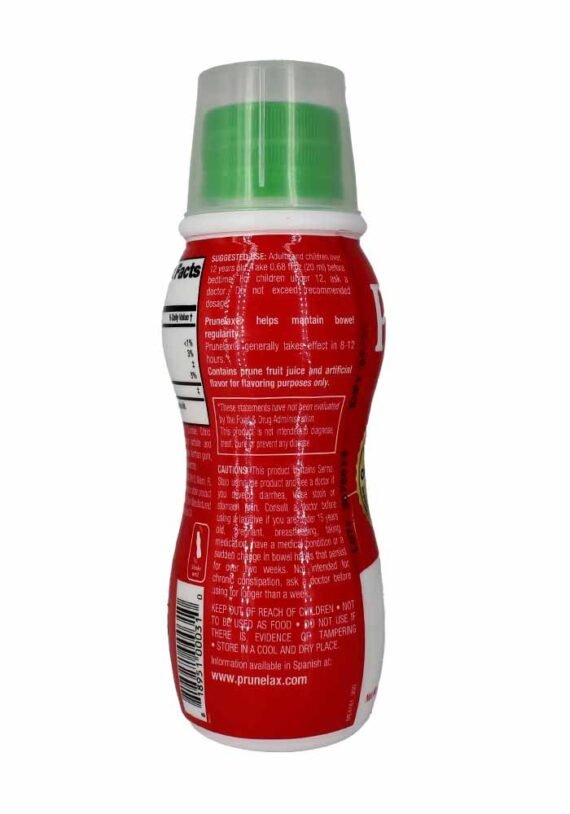 Laxante líquido Prunelax Ciruelax de potencia regular: alivio suave para el estreñimiento ocasional, elaborado con sen natural, alivio predecible, sin gluten, actúa en tan solo 8 a 12 horas - 4.05 fl oz - Image 4