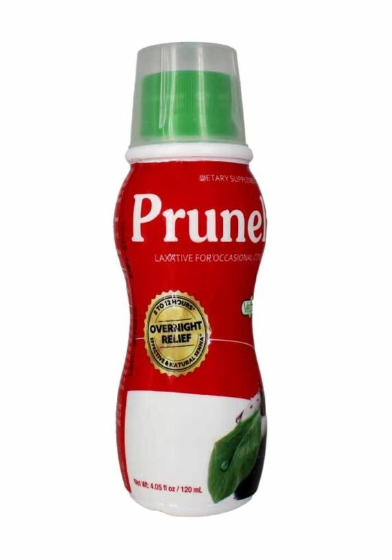 Laxante líquido Prunelax Ciruelax de potencia regular: alivio suave para el estreñimiento ocasional, elaborado con sen natural, alivio predecible, sin gluten, actúa en tan solo 8 a 12 horas - 4.05 fl oz