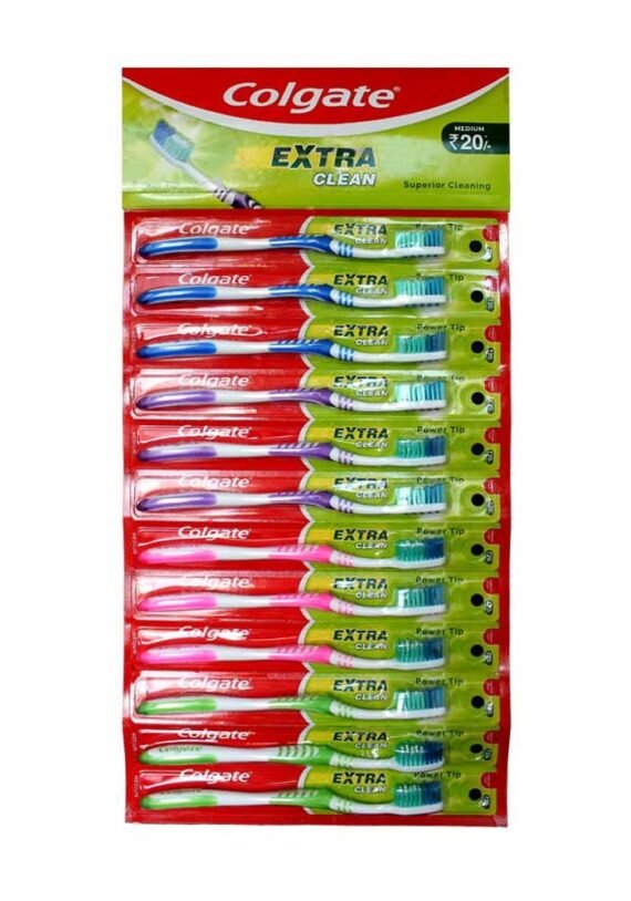 Cepillo Dental Colgate Extra Clean Medio Exhibidor