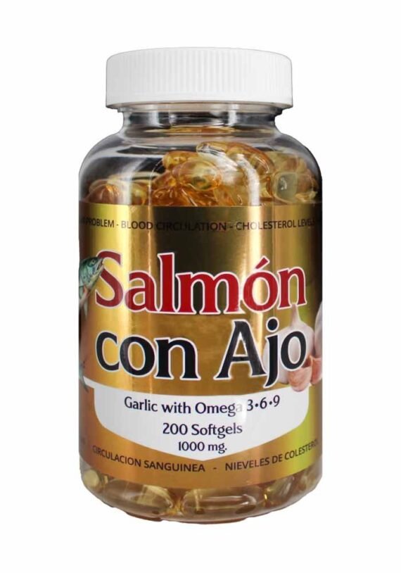capsulas Salmon con Ajo y Omega 3-6-9 AZB