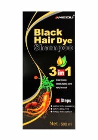 Shampoo Meidu 3en1 – Tinte Negro, Limpieza y Cuidado Capilar