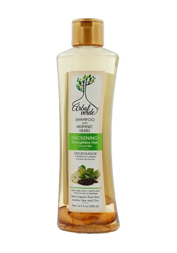 Shampoo Arbol Verde ENGROSADOR FORTALECE c/ Sabila Jojoba Pera Chia