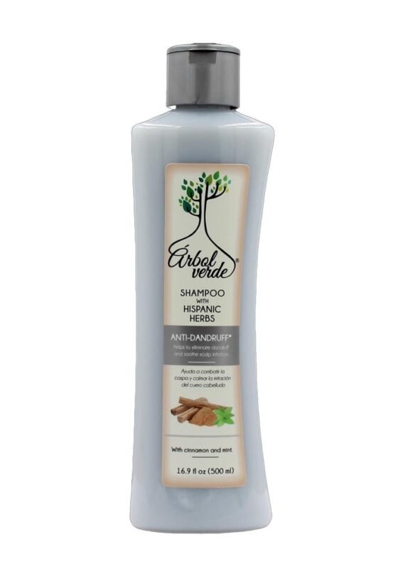 Shampoo Arbol Verde ANTI CASPA Canela Sauce Sabila Menta