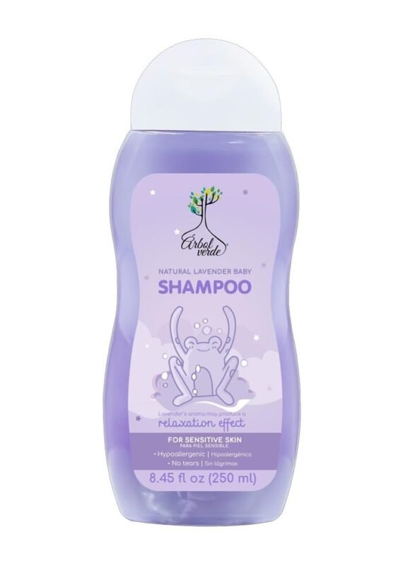 Shampoo Arbol Verde Bebe Lavanda Efecto Relajante Sensible