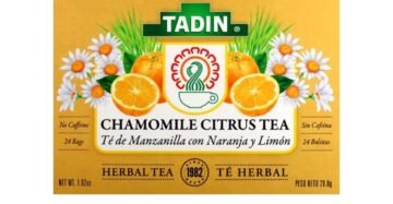 Té Tadin Manzanilla Cítricos – Naranja y Limón Natural