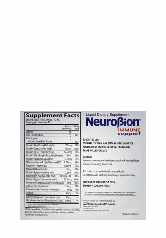 Vial OTC Neurobion Soporte Immune - Image 2
