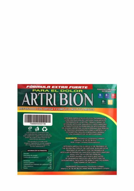 Vial GV Artribion Extra Fuerte Dolor Natural - Image 2