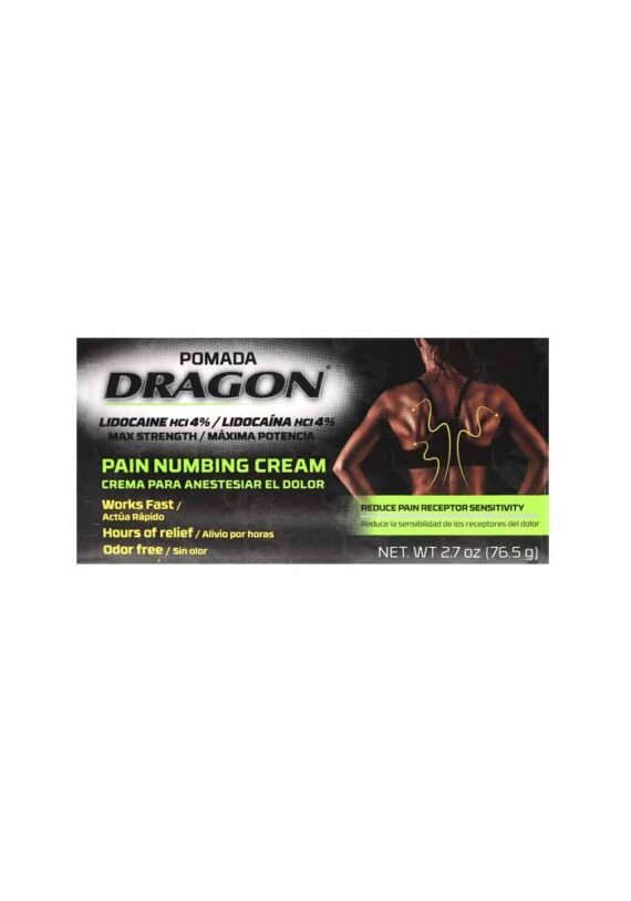 Pomada Dragon Lidocaine Adormecimiento del dolor