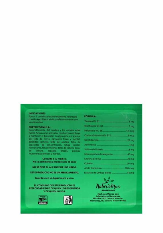 Vial NaturisMax Dolo Vita Nervo Diclofenaco Tiamina - Image 2