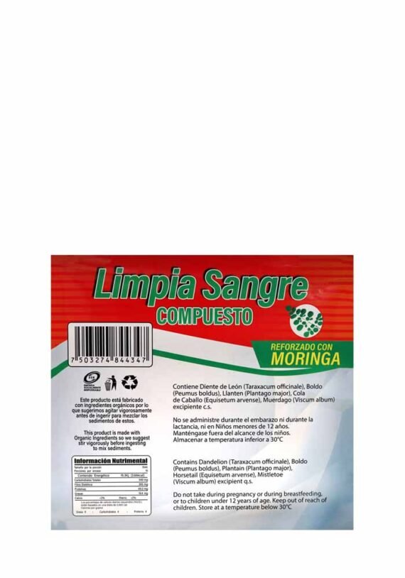 Vial GV Compuesto Limpia Sangre Moringa - Image 2