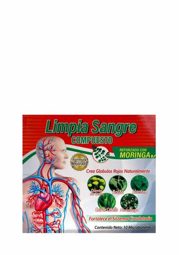 Vial GV Compuesto Limpia Sangre Moringa