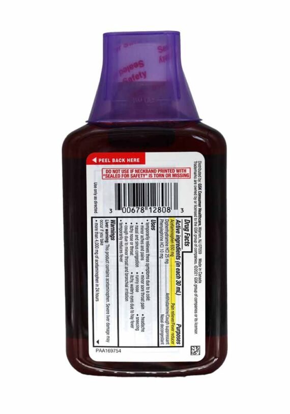 Liquido TheraFlu Severe Cold Cough NIGHT Syrup - Image 2