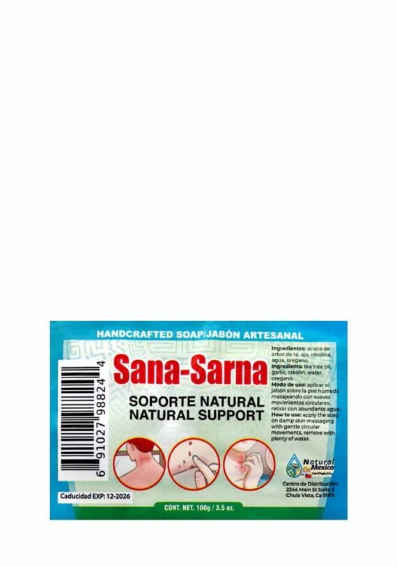 Jabon Natural de Mexico Barra Sana Sarna