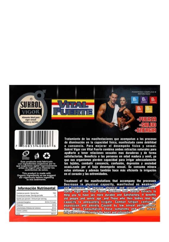 Vial GV Sukrol Vigor Vital Fuerte - Image 2