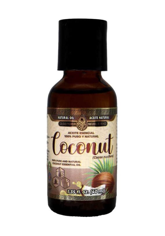 Aceite Natural de Mexico Coco 100% Natural Humectante Piel Cabello