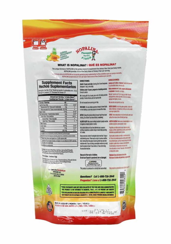 Nopalina Fibra Detox de Piña (16 oz)