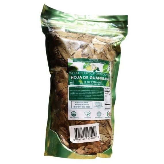 Hojas de Guanábana (Graviola) 8oz / 226g - Image 2
