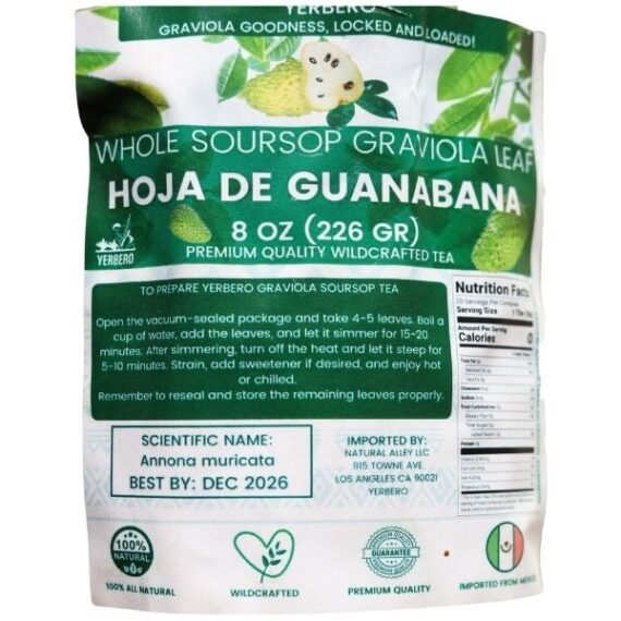Hojas de Guanábana (Graviola) 8oz / 226g - Image 5