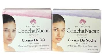Perlop Cosmetics Concha Nácar – Crema de Día y Noche Hidratante (Set de 2, 2 oz c/u)