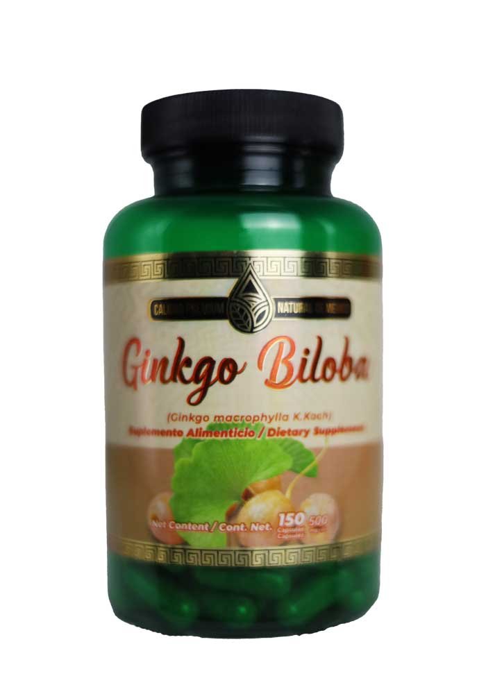 Cápsulas Natural de Mexico Vaso Ginkgo Biloba Complejo B1 6 12