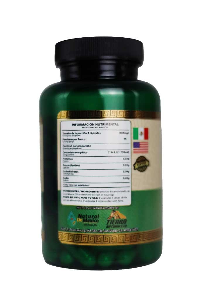 Cápsulas Natural de Mexico Vaso Guanabana - Image 2