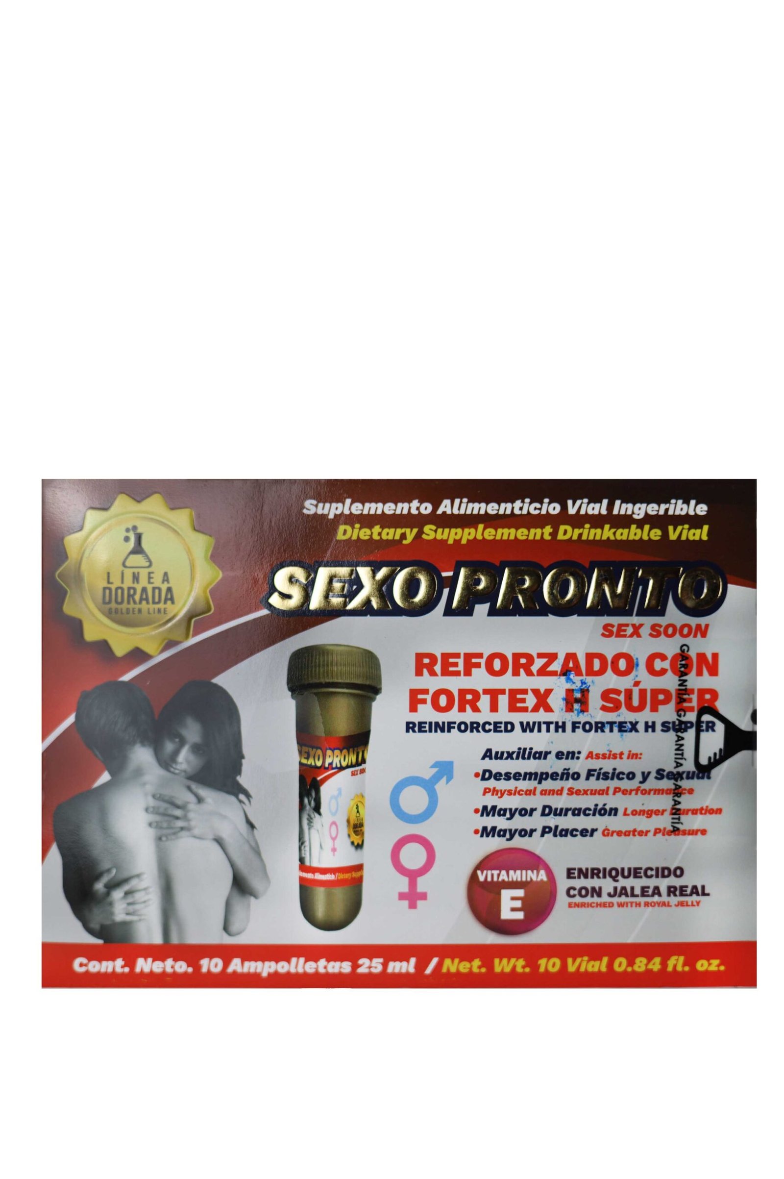 LFDS Sexo Pronto Fortex H con Jalea Real – Vial Suplemento Alimenticio (25 ml)